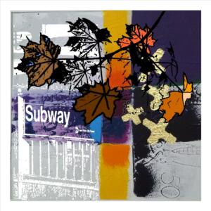 Autumn by the subway station